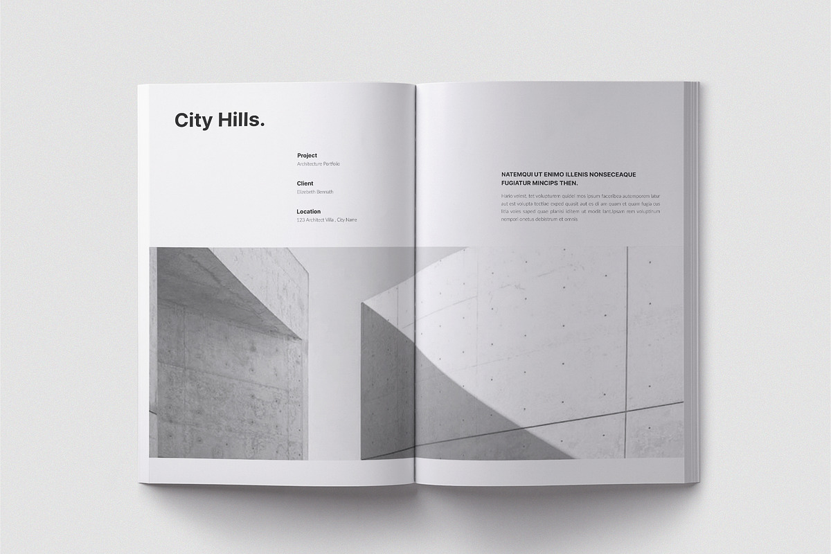 Architecture Brochure Template, a Brochure Template by TemplateFolio-Shop (Photo 8 of 18)