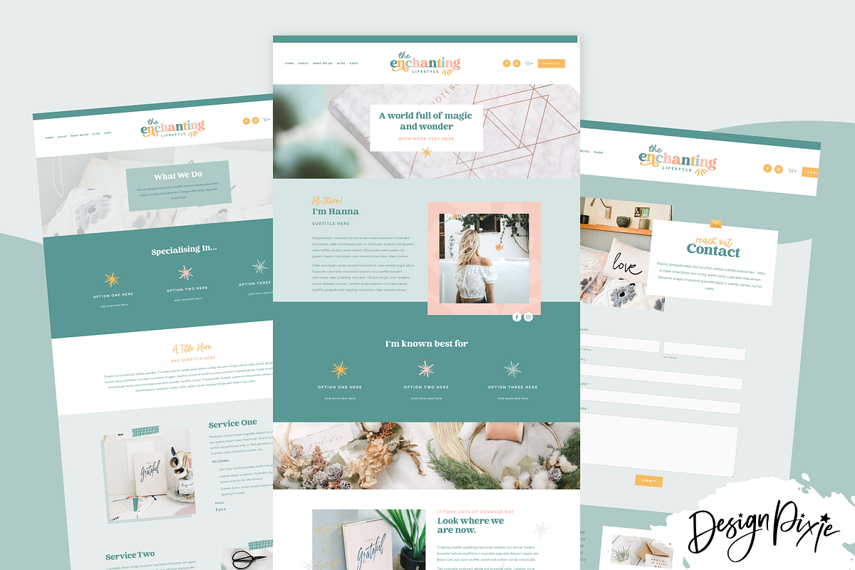 Enchanting Squarespace Template, a Squarespace Template by Design Pixie (Photo 5 of 8)