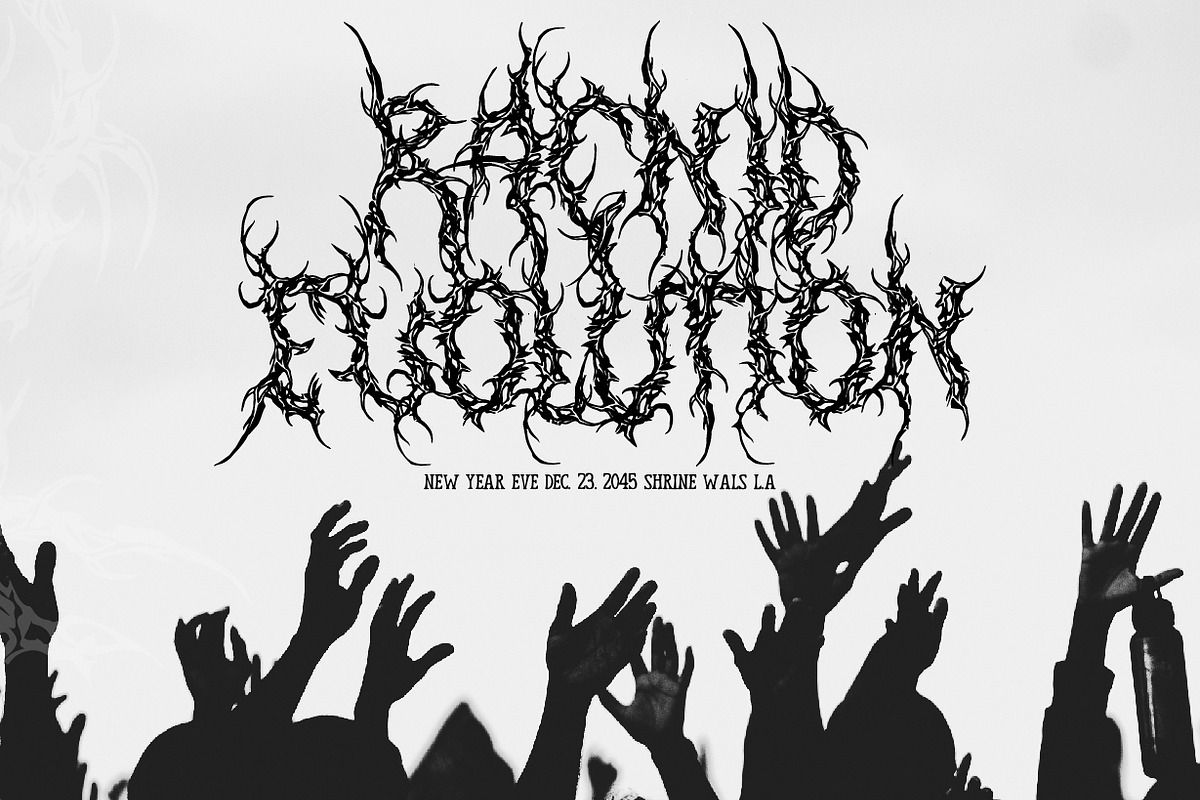 Hentroy - Black Metal font, a Blackletter Font by NuType (Photo 7 of 9)