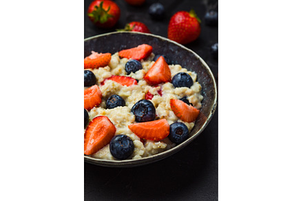 The concept of a healthy breakfast, a Food & Drink Photo by oksix