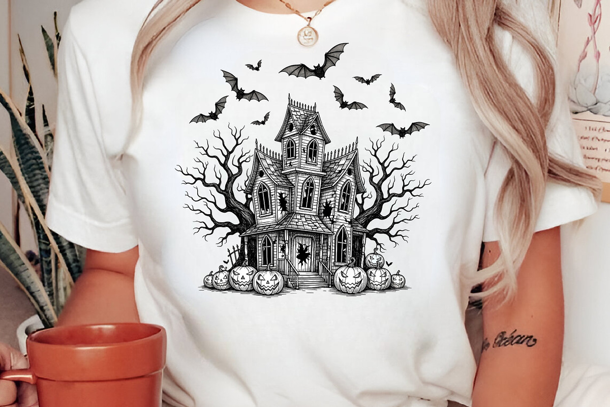Halloween Gothic Haunted Mansion PNG, an Icon by Craft Nest (Photo 2 of 7)