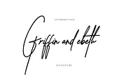Griffin and ebeth, a Script Font by Teweka (Thumbnail 1 of 10)