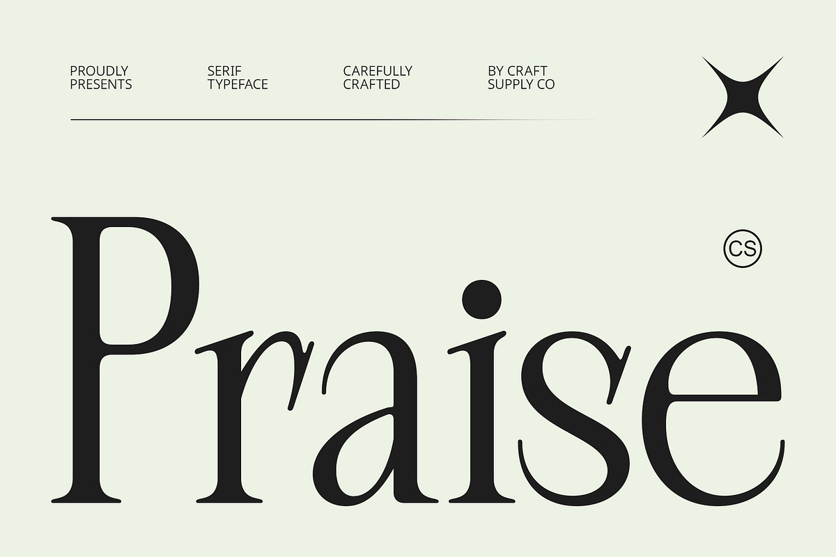 CS Praise – Elegant Font, a Serif Font by Craft Supply Co. (Photo 1 of 8)