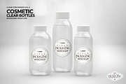 Clear Cosmetic Bottle Set Mockup, a Cups & Container Mockup by INCDesign (Thumbnail 6 of 7)