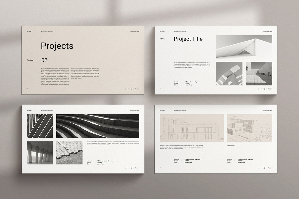 Architecture Portfolio Presentation, a Presentation Template by TemplatesForest (Photo 4 of 6)