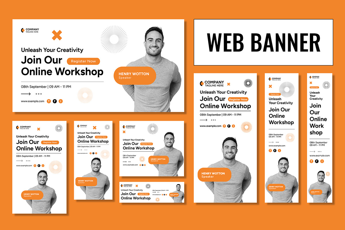 Web Banner Design, an UI Kit Template by CreativeShaper (Photo 1 of 4)