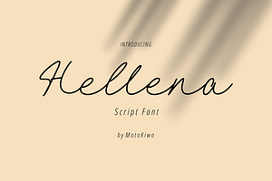 Hellena, elegant script font
