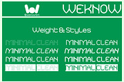 Minimal Clean font, a Sans Serif Font by weknow (Thumbnail 6 of 8)