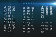 LineTech futuristic technology font, a Sans Serif Font by Sentavio (Thumbnail 2 of 6)