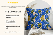 Cobalt Studio Abstract Patterns, a Pattern Graphic by Ninterints (Thumbnail 3 of 10)