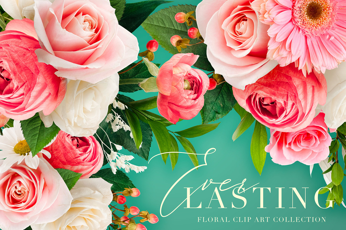 Everlasting Floral Clip Art, an Object Graphic by Eclectic Anthology (Photo 1 of 14)