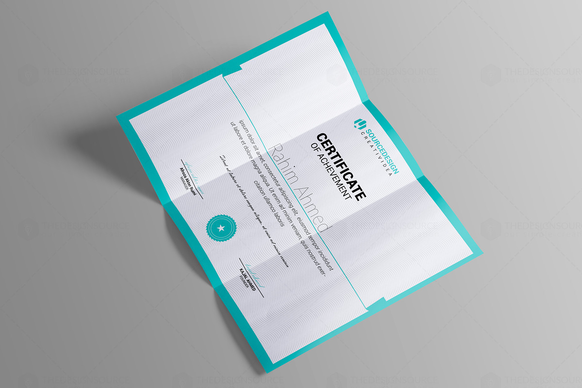 Certificate Template, a Stationery Template by thedesignsource (Photo 2 of 8)