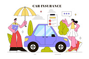 10 Car Insurance Illustration, a Transportation Illustration by denayunebgt (Thumbnail 4 of 4)