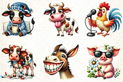 Funny Farm Clipart, Cartoon Style, an Illustration by DreamCafeArt (Thumbnail 3 of 3)