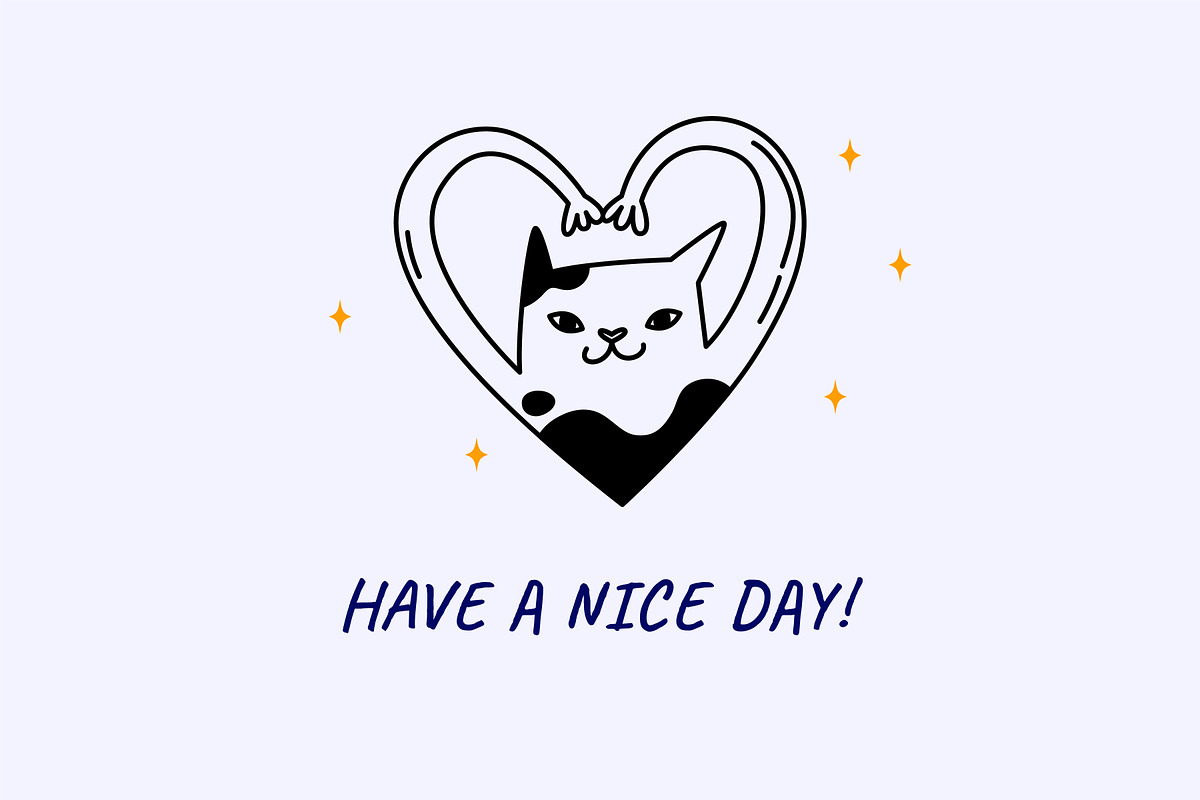 22 Funny cats vector illustration 3, an Animal Illustration by Yanakicc (Photo 10 of 11)