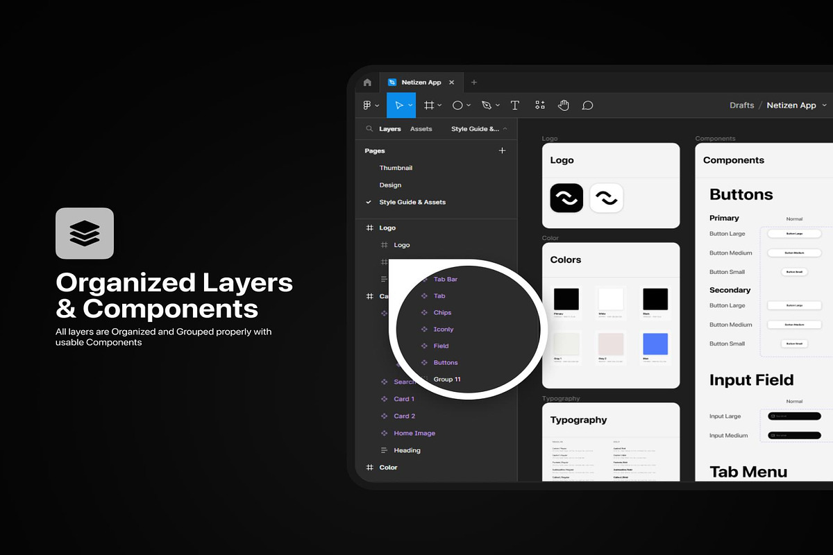 Netizen Freelance UI KIT, an UI Kit Template by Lumina_ui_ux202 (Photo 2 of 6)