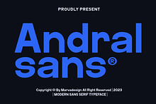 Andral - A Modern Sans Serif Font