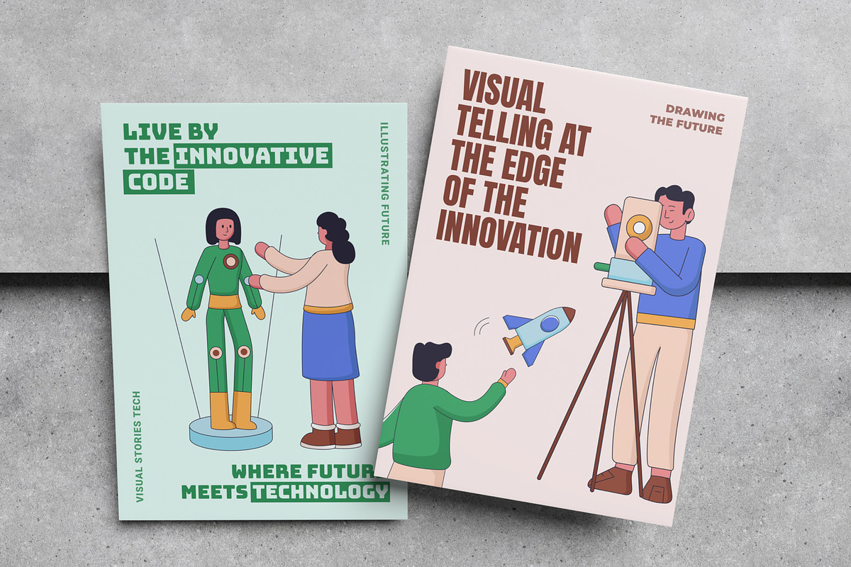 300 Innovation and Tech Illustration, a Technology Illustration by Creative Stall (Photo 4 of 14)