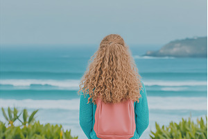Young Caucasian woman with curly, a Nature Photo by Lermont51