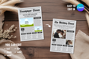 Editable vintage newspaper template, a Magazine Template by ZoloDesignHub (Thumbnail 5 of 10)