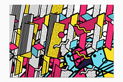 40 Vector Bright Backgrounds in 80s, a Pattern Graphic by softulka (Thumbnail 10 of 13)