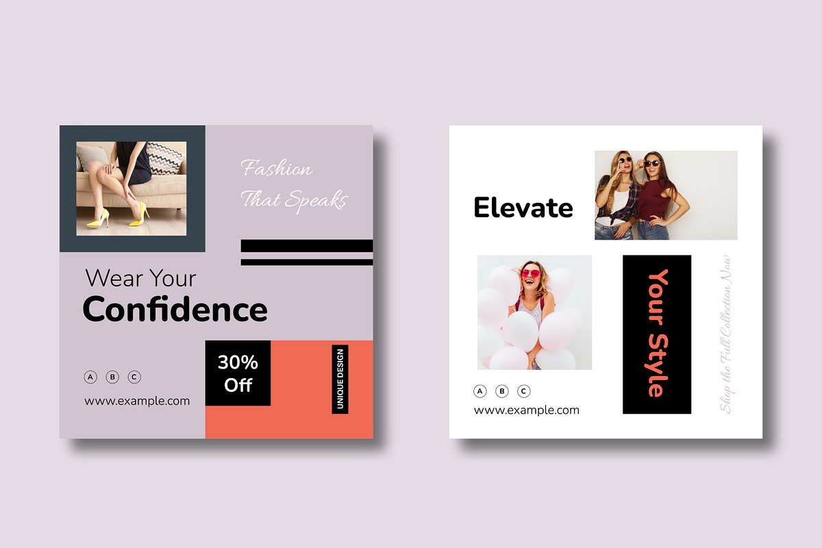 Modern Fashion Social Media Template, a Social Media Template by MightyDesign (Photo 5 of 8)