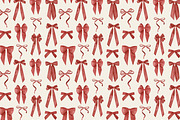 Red Bows Ribbon Watercolor Clipart, a Decorative Illustration by Ooh Lily (Thumbnail 10 of 16)