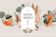 Gentle Tropics graphic kit, a Decorative Illustration by Dinkoobraz (Thumbnail 1 of 17)