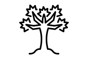 Joshua tree black icon, an Outline Icon by Creative priyanka