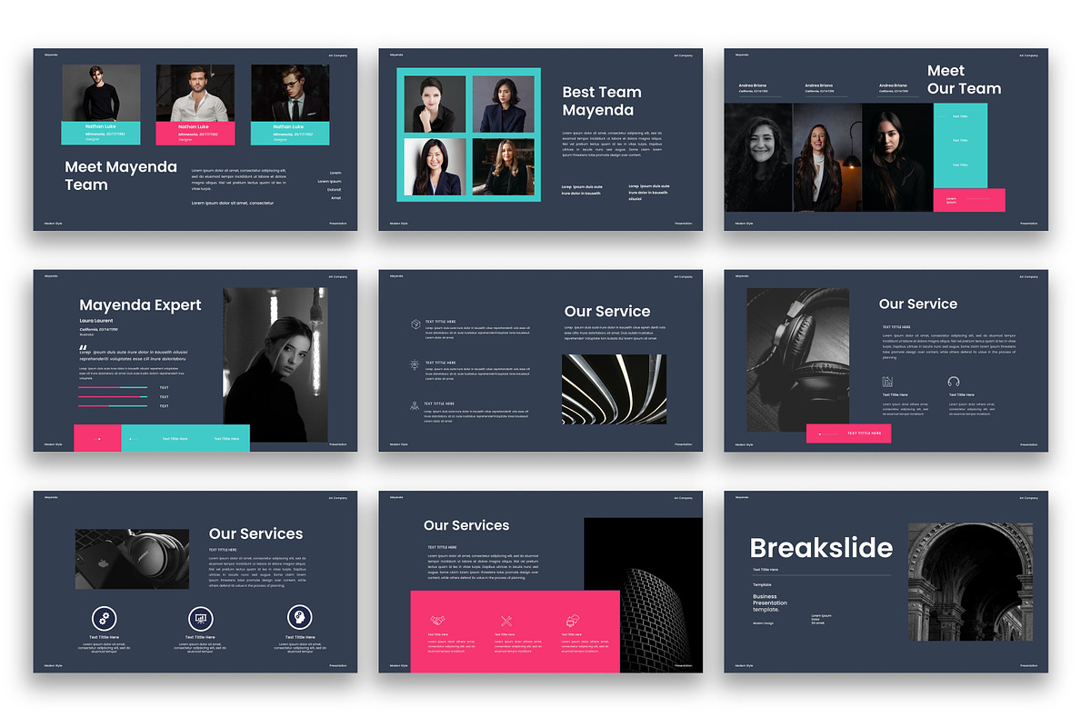 Mayenda – Business PowerPoint, a Presentation Template by kreatifreya (Photo 3 of 5)