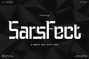 Sars Fect | Modern Sans Serif, a Sans Serif Font by Denustudios (Thumbnail 1 of 12)