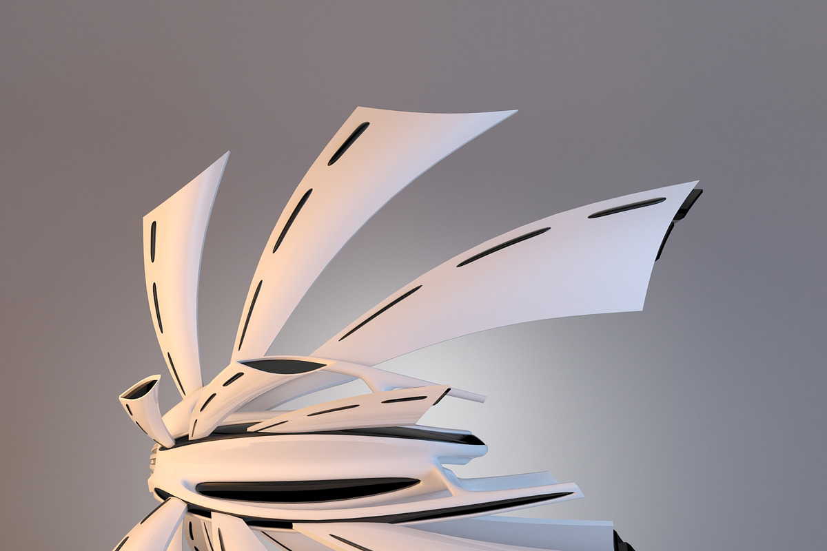 Concept of Spaceship Crow, a Cars & Vehicle 3D Model by 3D Models by Obshansky (Photo 11 of 15)