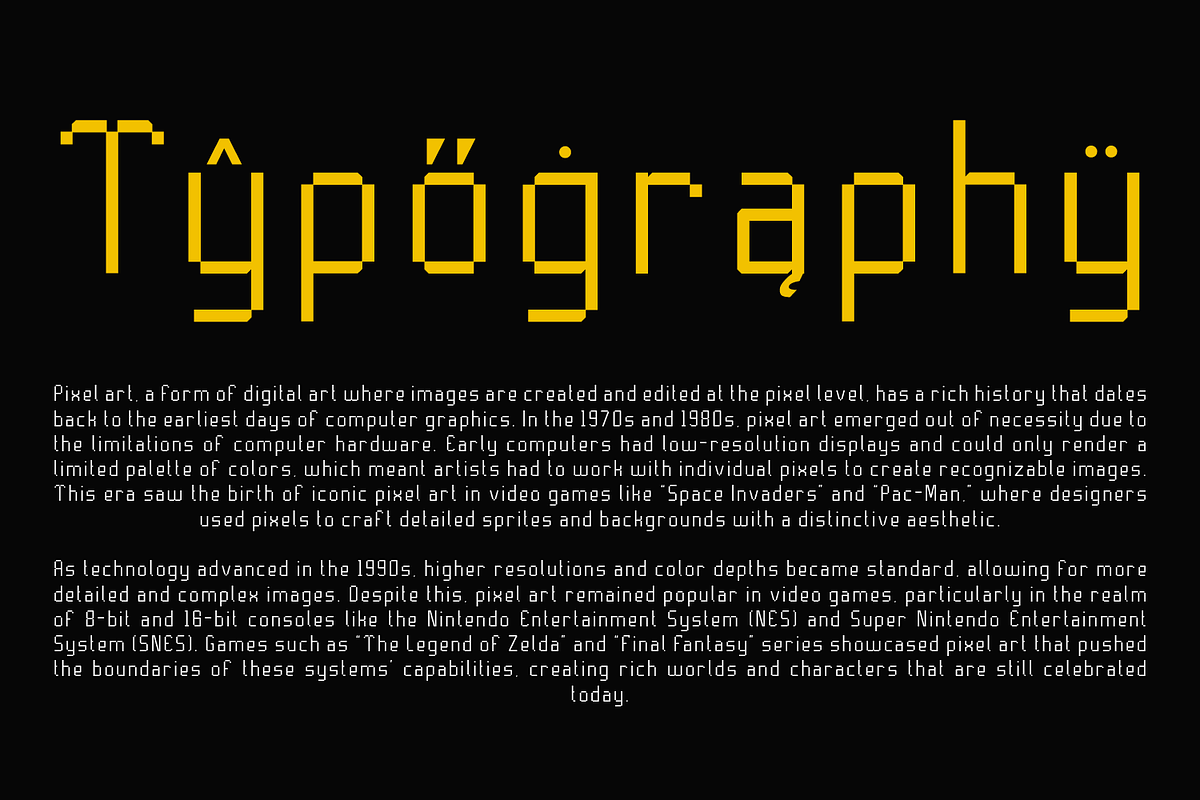 Pixto - Pixel Inspired Font, a Sans Serif Font by ghozai studio (Photo 3 of 7)