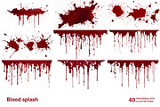 Blood splash. Collection, a Healthcare Illustration by Handmadefont (Thumbnail 9 of 12)