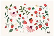 Strawberry seamless patterns set, a Pattern Graphic by Letto studio (Thumbnail 4 of 5)