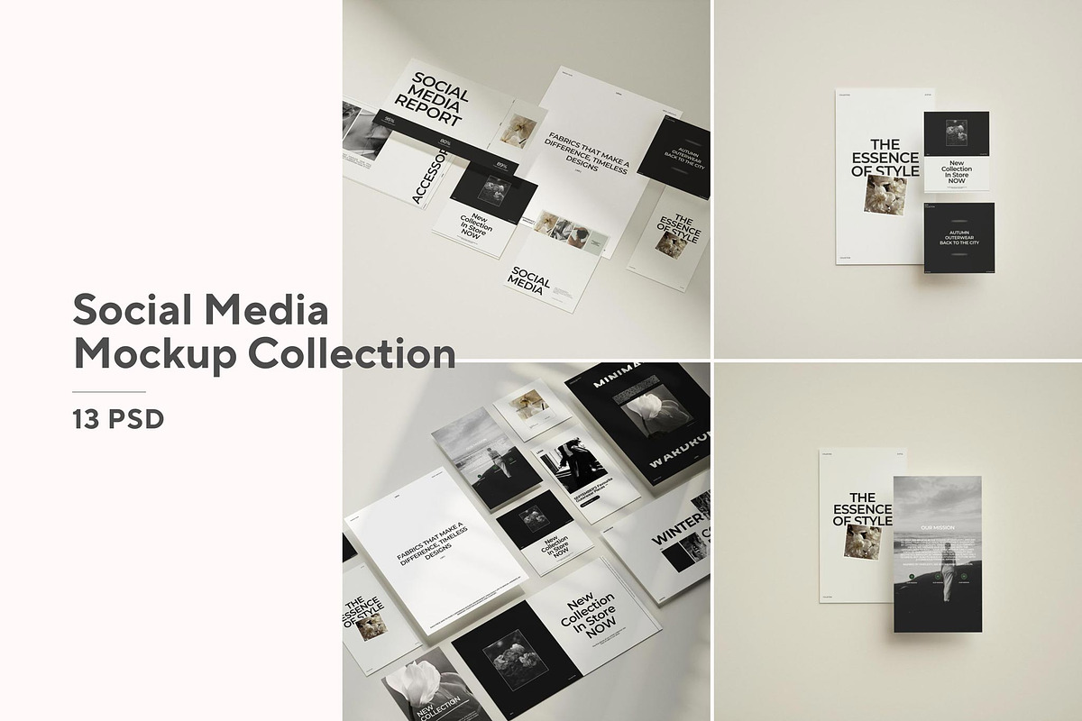 Social Media Mockup Collection, a Device Mockup by Mockup Line (Photo 1 of 9)