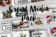 Social Media Pack, a Social Media Template by Jo-Lou Design (Thumbnail 1 of 4)
