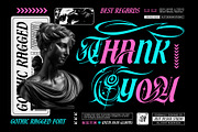 Gothic Ragged Typeface, a Blackletter Font by alit design (Thumbnail 20 of 20)