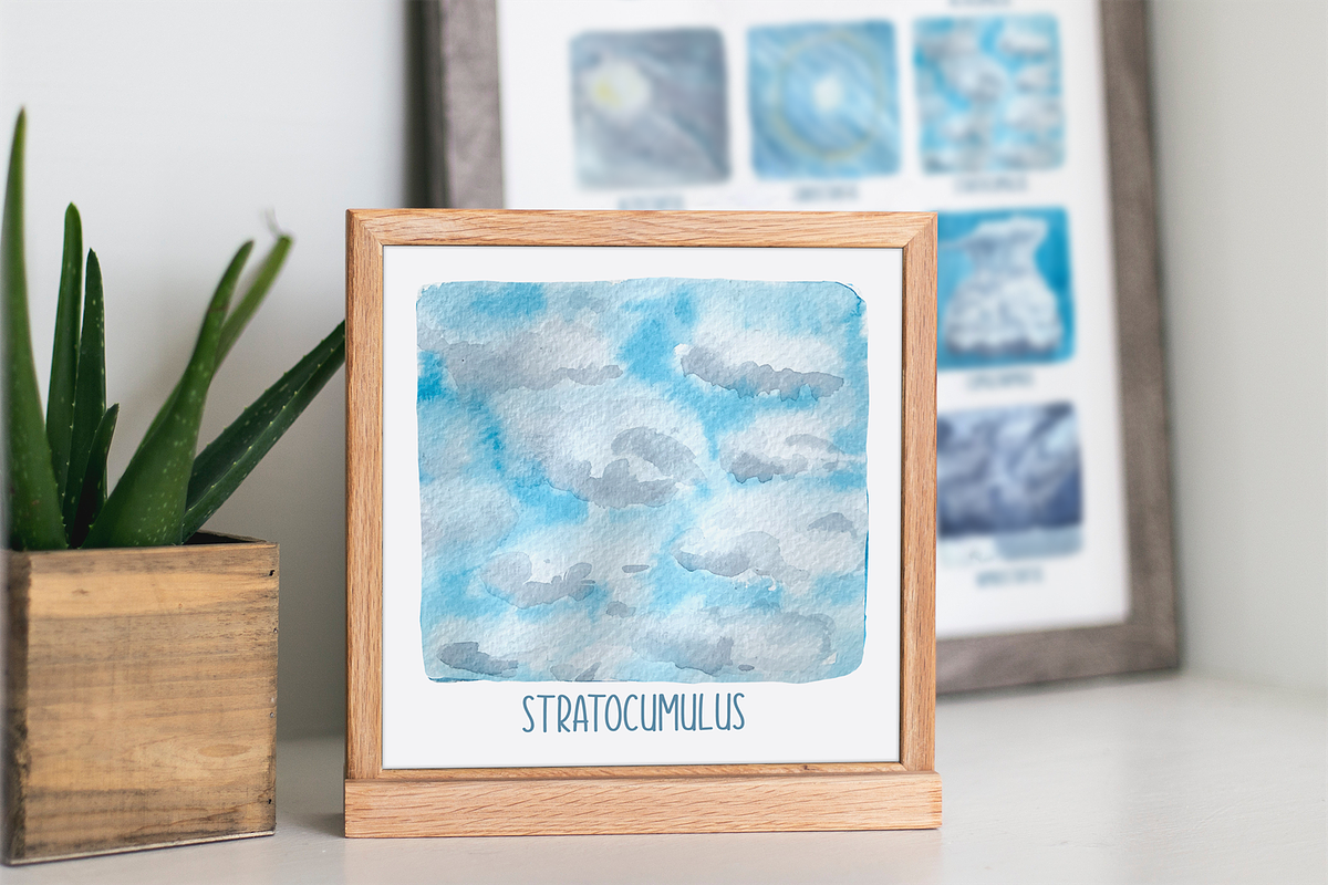 Clouds - Watercolor Clip Art Set, an Education Illustration by Tati Bordiu (Photo 3 of 3)
