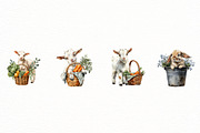 Sweet Garden Watercolor Clipart, an Illustration by Designworld (Thumbnail 7 of 7)