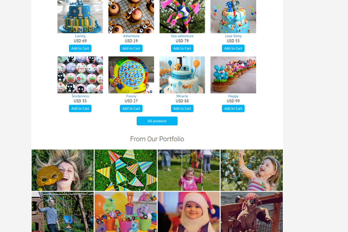 Party - Kids Website Template, a HTML Template by Ordasoft (Photo 3 of 3)