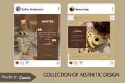 Beige & Beautiful Instagram Bundle, a Social Media Template by WynterLife Studio (Thumbnail 5 of 11)