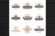 18 Sushi Bar Logos and Badges, a Branding & Logo Template by Vasya Kobelev (Thumbnail 4 of 13)