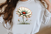Whimsical Daisy Flowers clipart, a Seasonal Illustration by Designworld (Thumbnail 8 of 10)