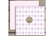 Pastel Hot Air Balloon Digital Paper, a Pattern Graphic by JennyL Designs (Thumbnail 3 of 4)