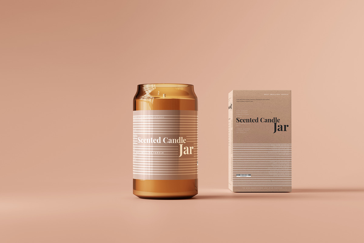 Amber Glass Candle Mockup Bundle, a Packaging Mockup by pmvch (Photo 125 of 135)
