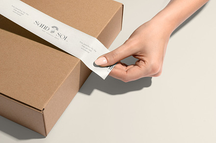 sofia | packing tape, a Stationery Template by atelier marbl