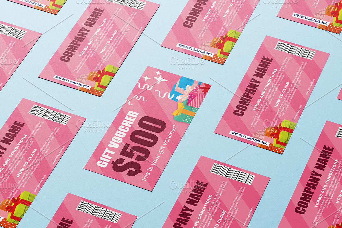 Colorful Gift Card, a Card Template by Tzochko (Photo 2 of 4)