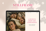 Stillframe | Framer Portfolio, a Landing Page Template by Designed by Sabb (Thumbnail 1 of 4)