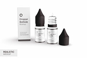 Dropper Bottle with Box Mockup, a Product Mockup by graphypix (Thumbnail 1 of 3)